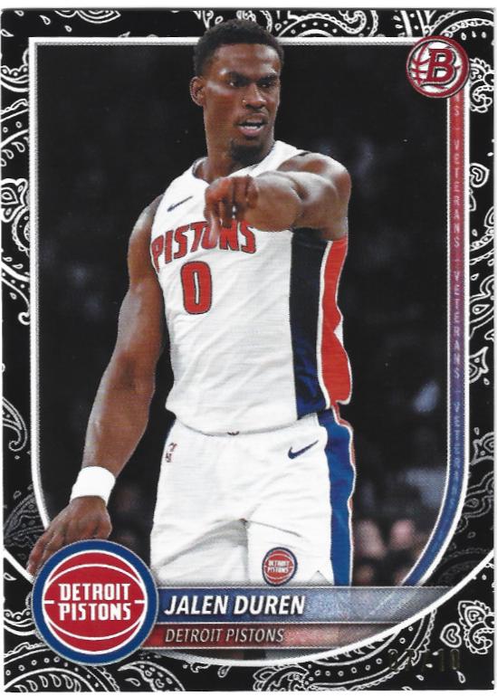 Jalen Duren [Black Pattern Border] #75