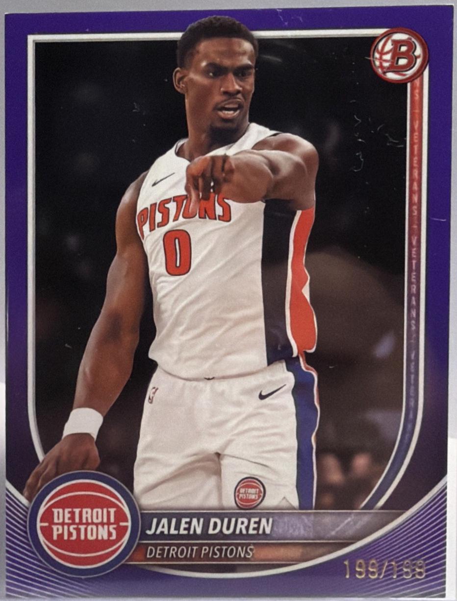Jalen Duren [Purple Pattern Border] #75