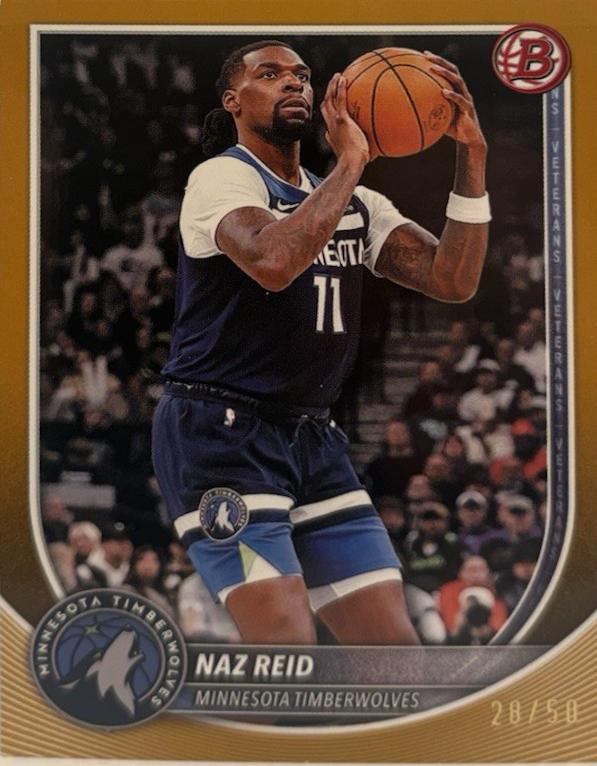 Naz Reid [Gold Border] #104