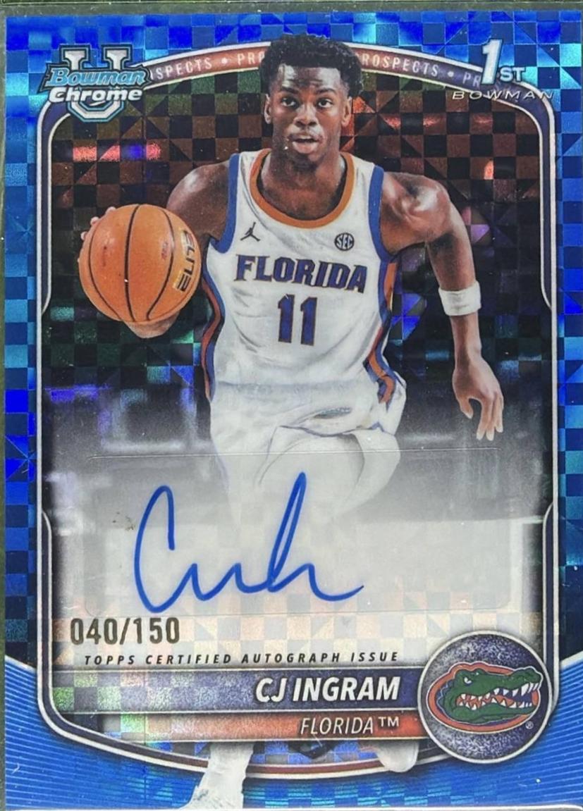 CJ Ingram [Blue X-Fractor] #CPA-CI
