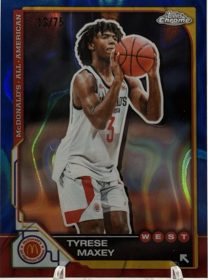 Tyrese Maxey [Blue Lava Refractor] #80