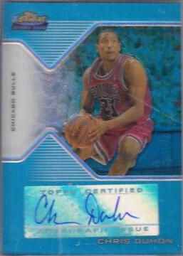 Chris Duhon [Blue XFractor Autograph] #183