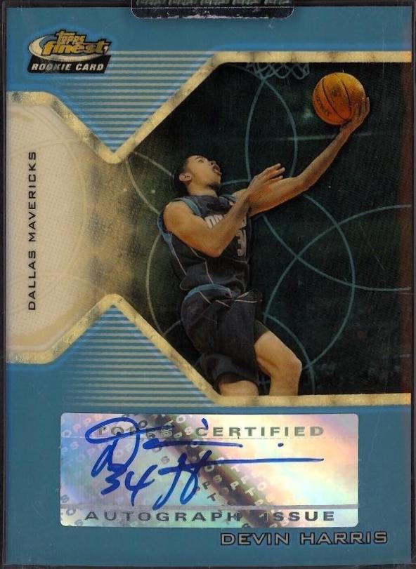 Devin Harris [Blue XFractor Autograph] #175