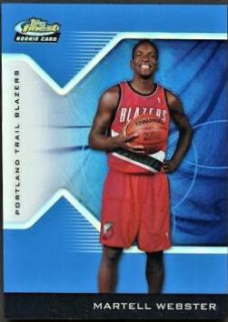 Martell Webster [Blue Refractor] #196