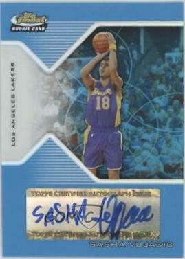 Sasha Vujacic [Blue Refractor Autograph] #171