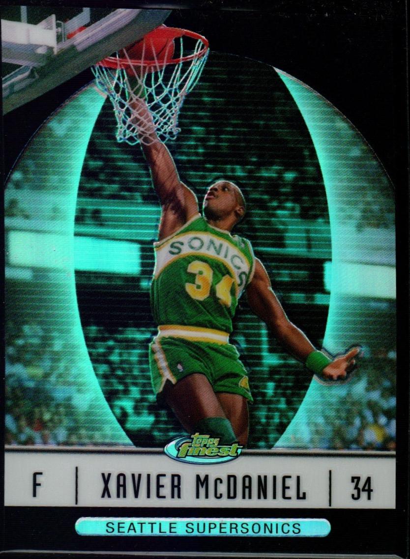 Xavier McDaniel [Black Refractor] #49
