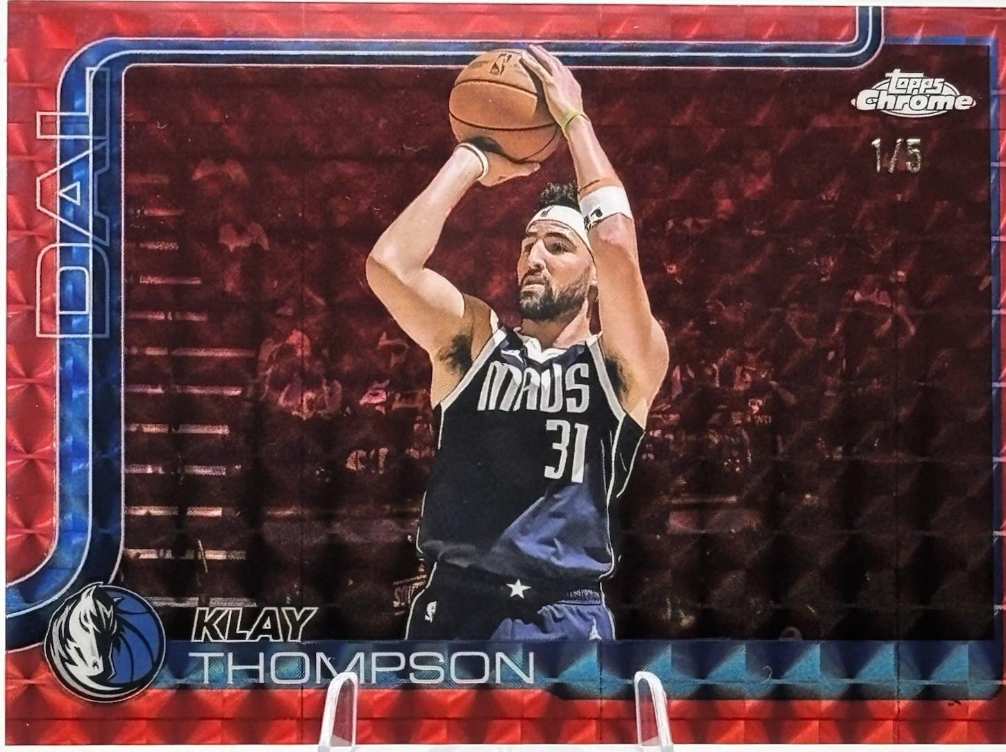 Klay Thompson [Red Geometric Refractor] #42