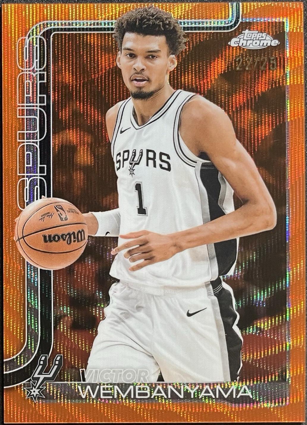Victor Wembanyama [Orange Wave Refractor] #221