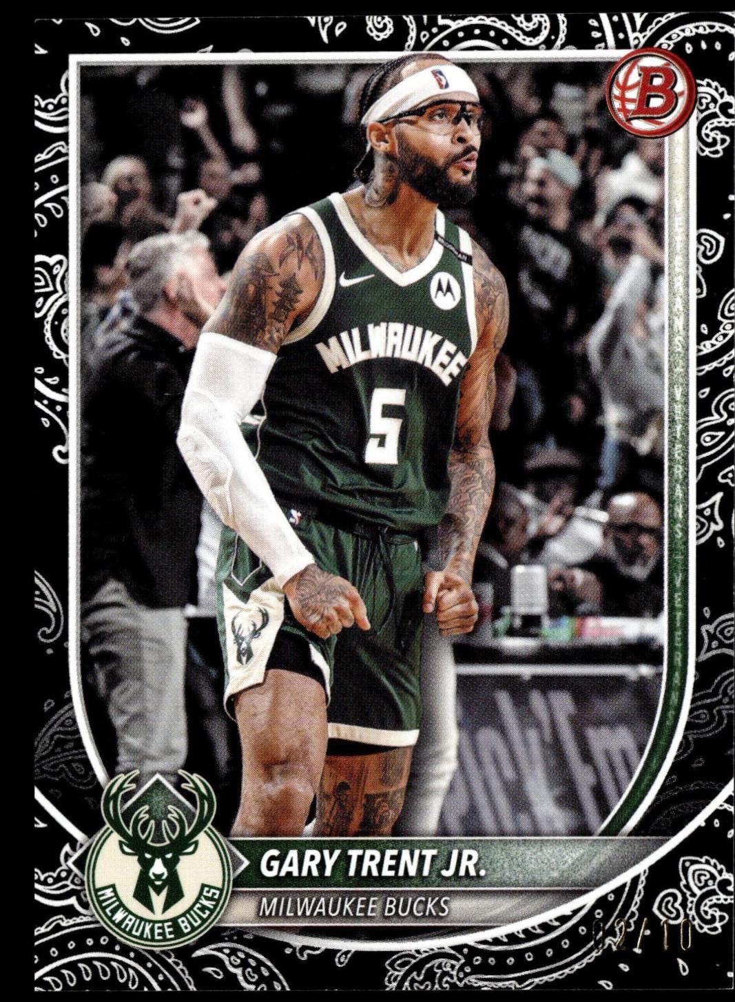 Gary Trent Jr. [Black Pattern Border] #165