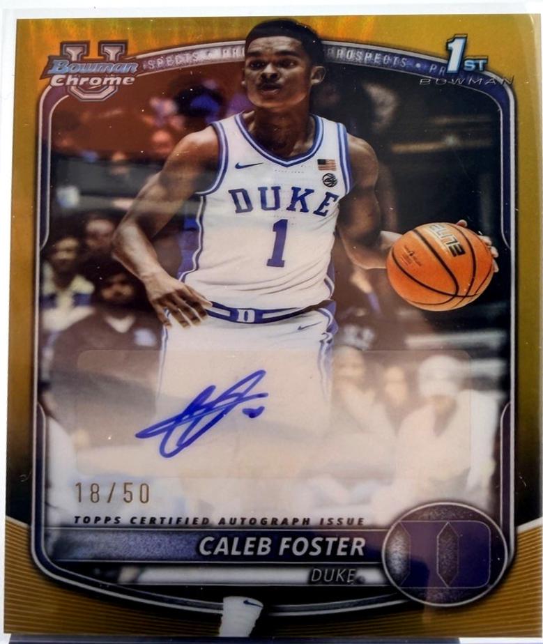 Caleb Foster [Gold Refractor] #CPA-CF