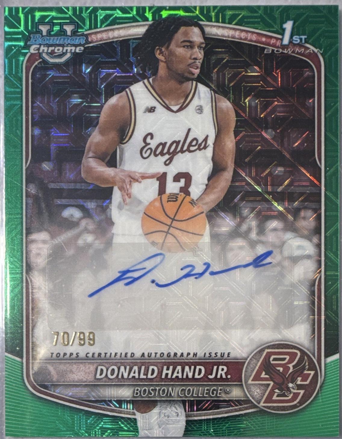 Donald Hand Jr. [Green Geometric] #CPA-DN