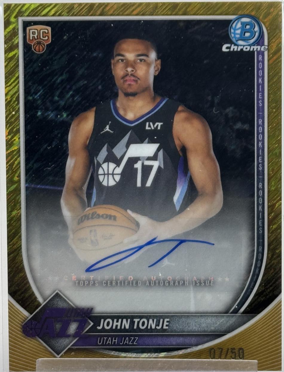 John Tonje [Gold Shimmer Refractor] #BCA-JE
