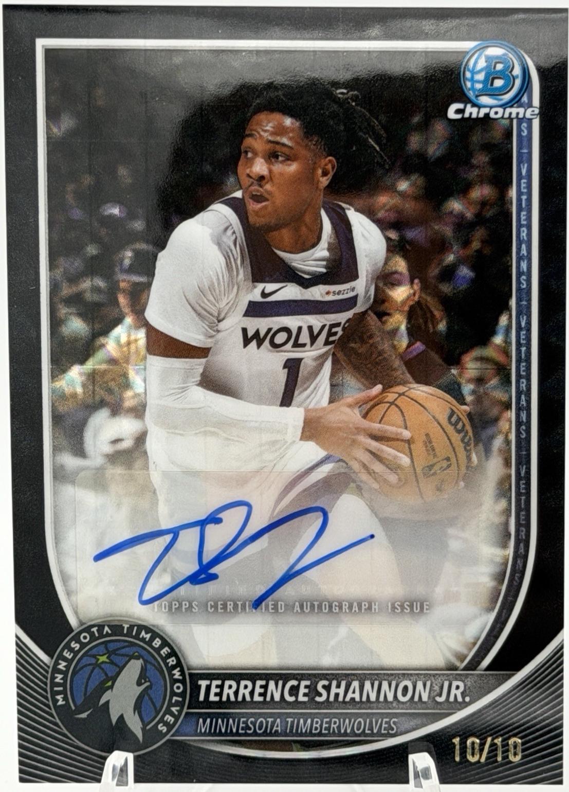 Terrence Shannon Jr. [Black Refractor] #BCA-TSJ