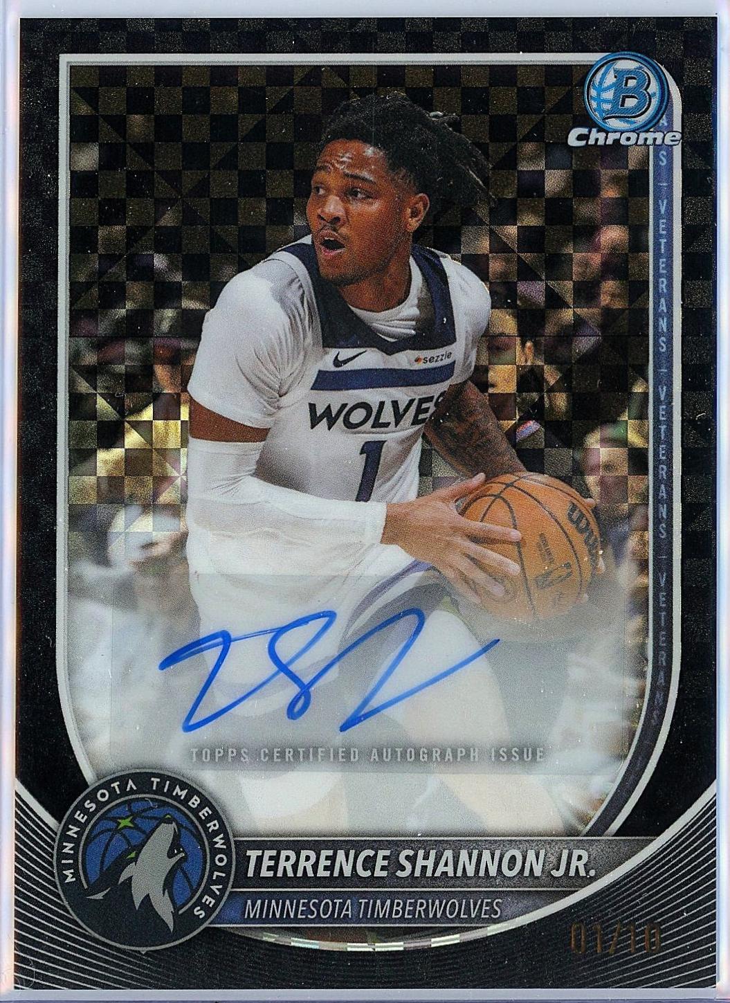 Terrence Shannon Jr. [Black X-Fractor Refractor] #BCA-TSJ