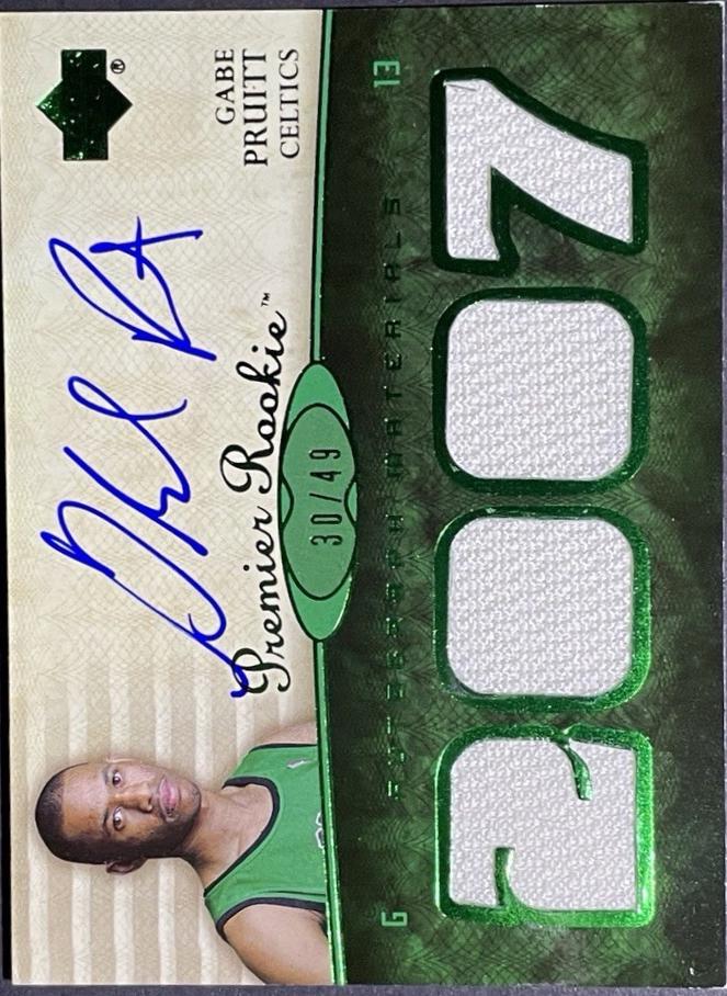 Gabe Pruitt [Rookie Autograph Jersey Green] #122