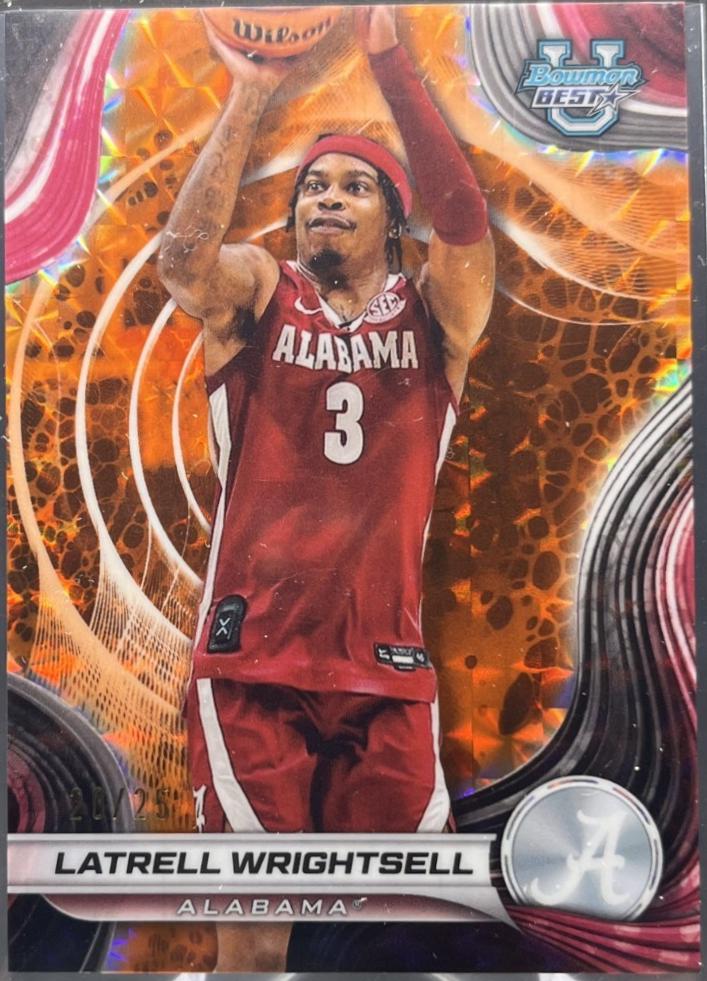 Latrell Wrightsell [Orange Geometric Refractor] #51