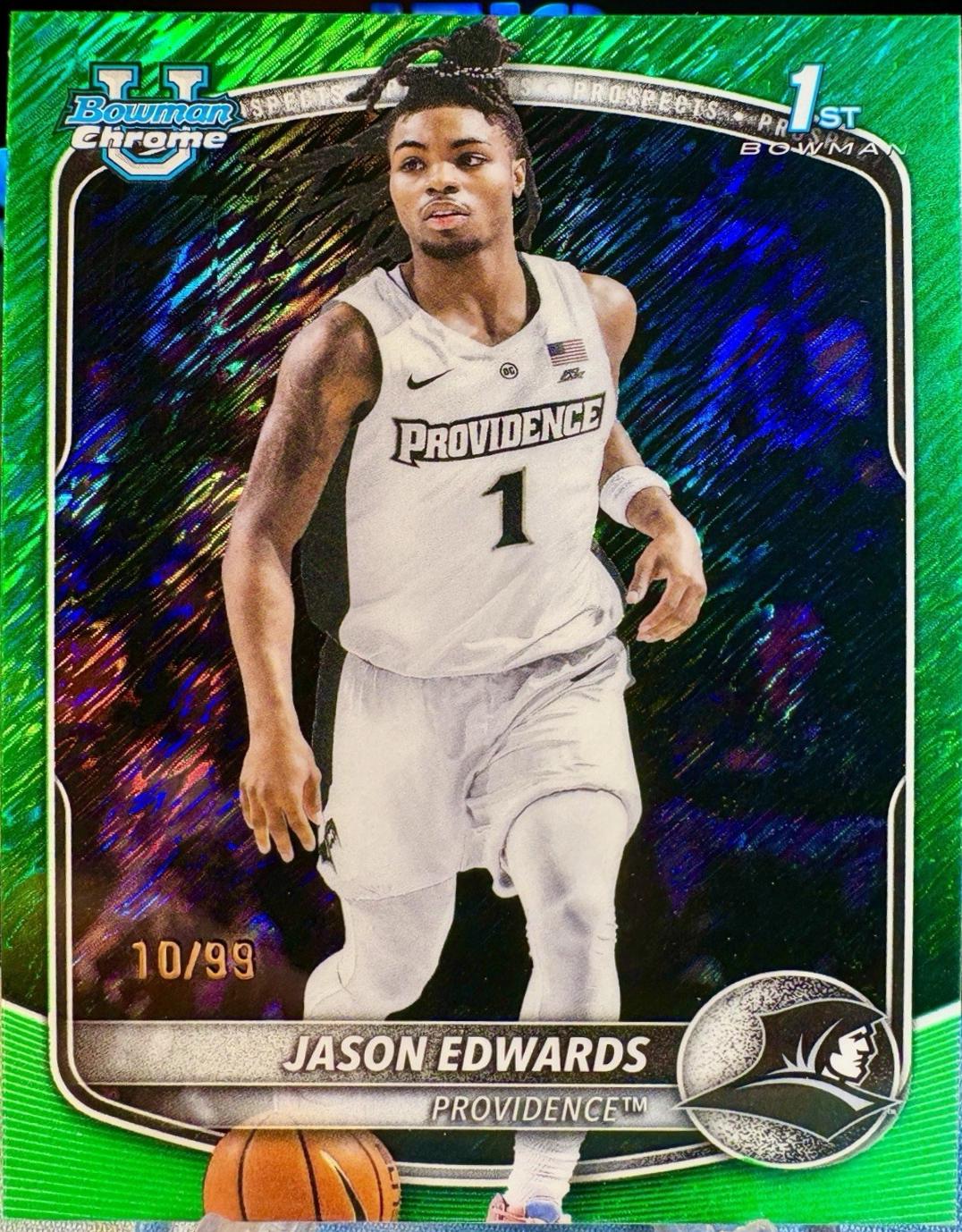 Jason Edwards [Green Shimmer Refractor] #BCP-16