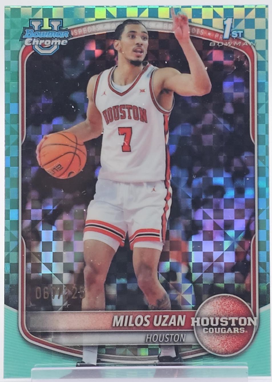 Milos Uzan [Aqua X-Fractor] #BCP-40