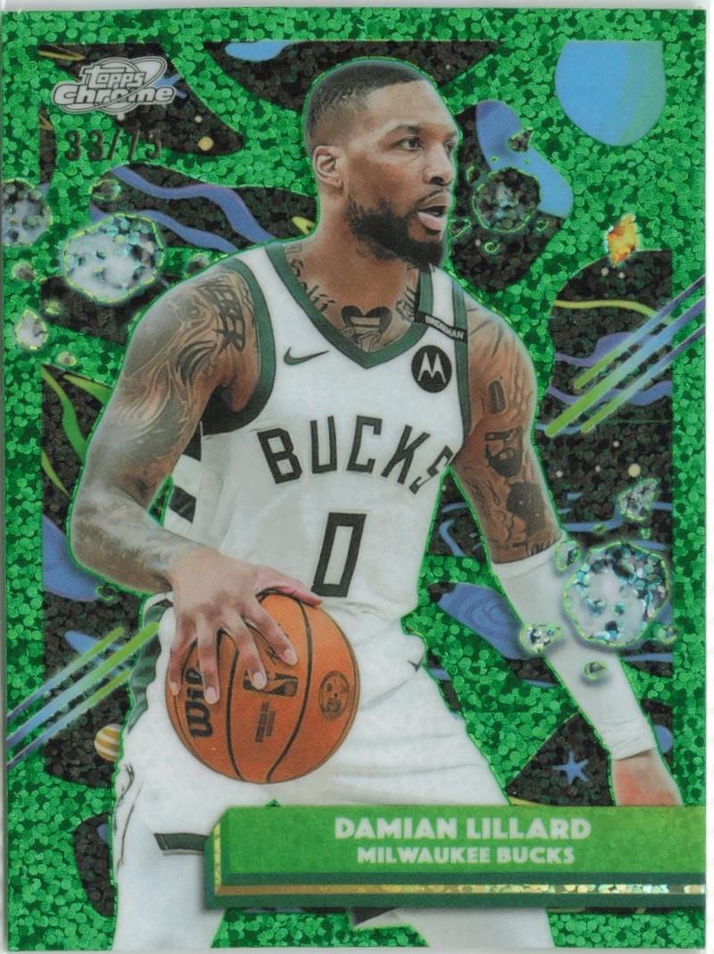 Damian Lillard [Green Space Dust Refractor] #129
