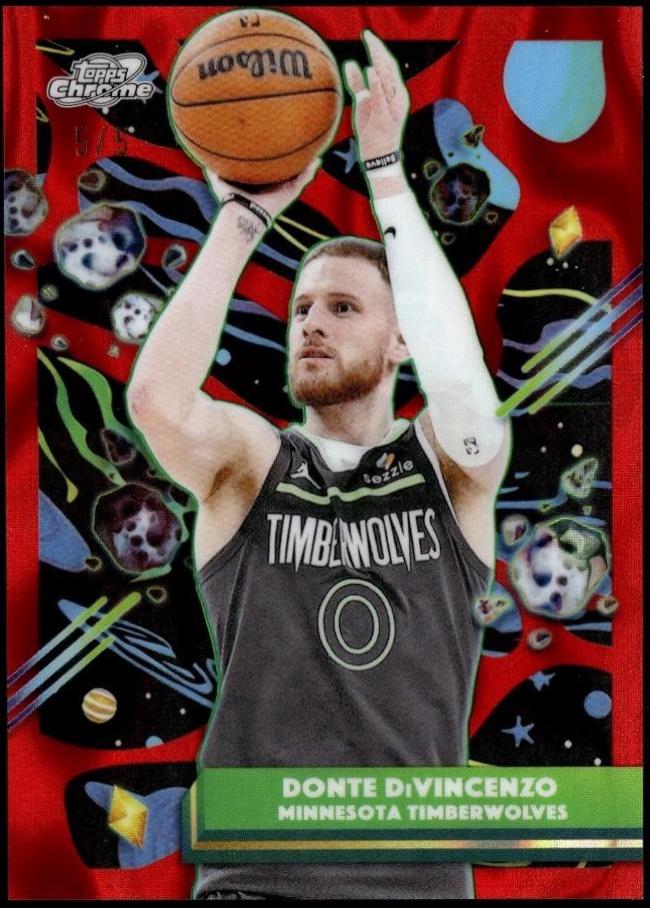 Donte DiVincenzo [Red Flare Refractor] #84