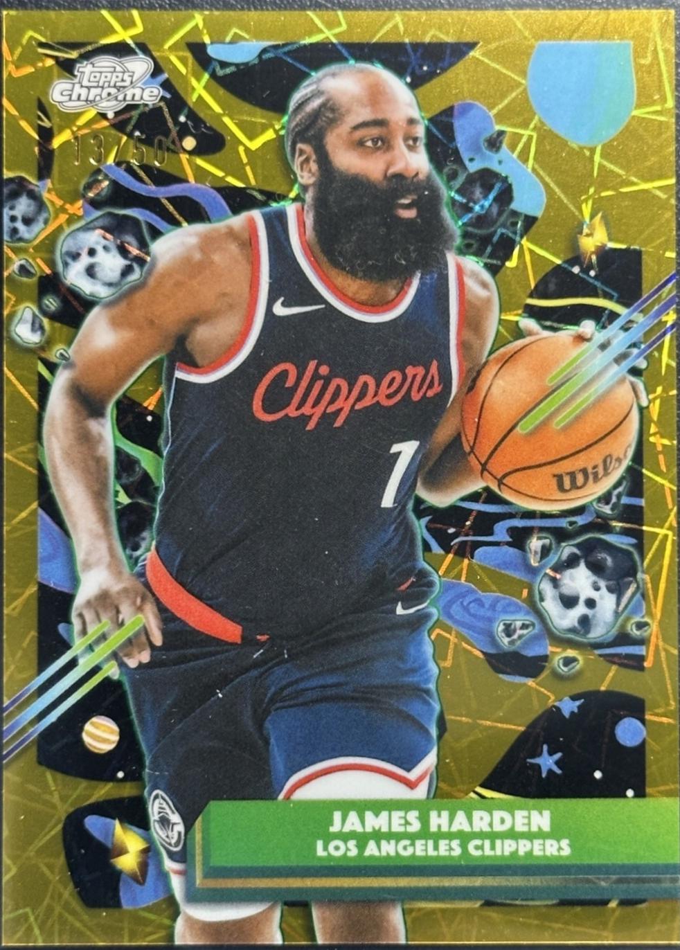 James Harden [Gold Interstellar Refractor] #78