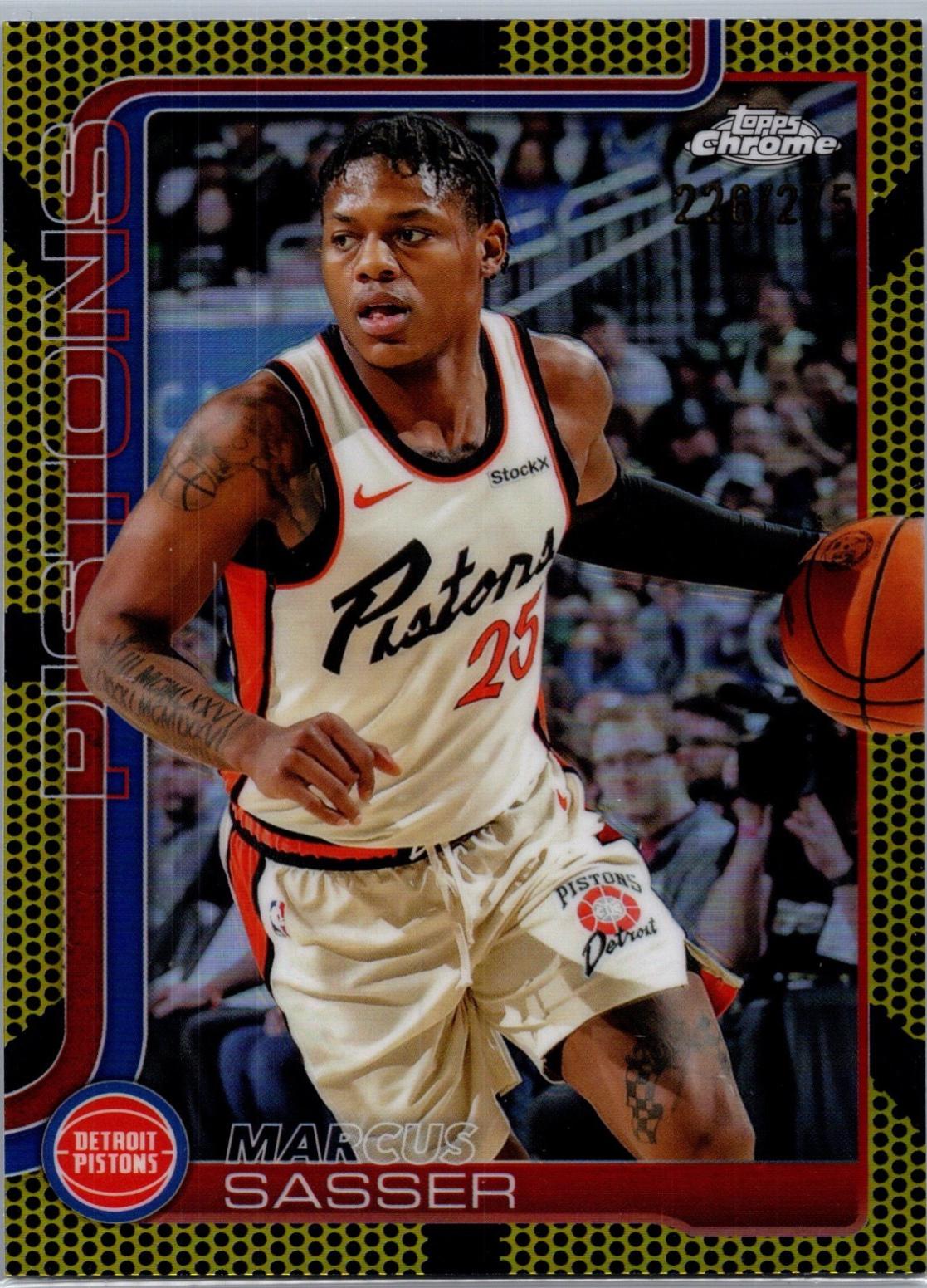 Marcus Sasser [Yellow Basketball Refractor] #35