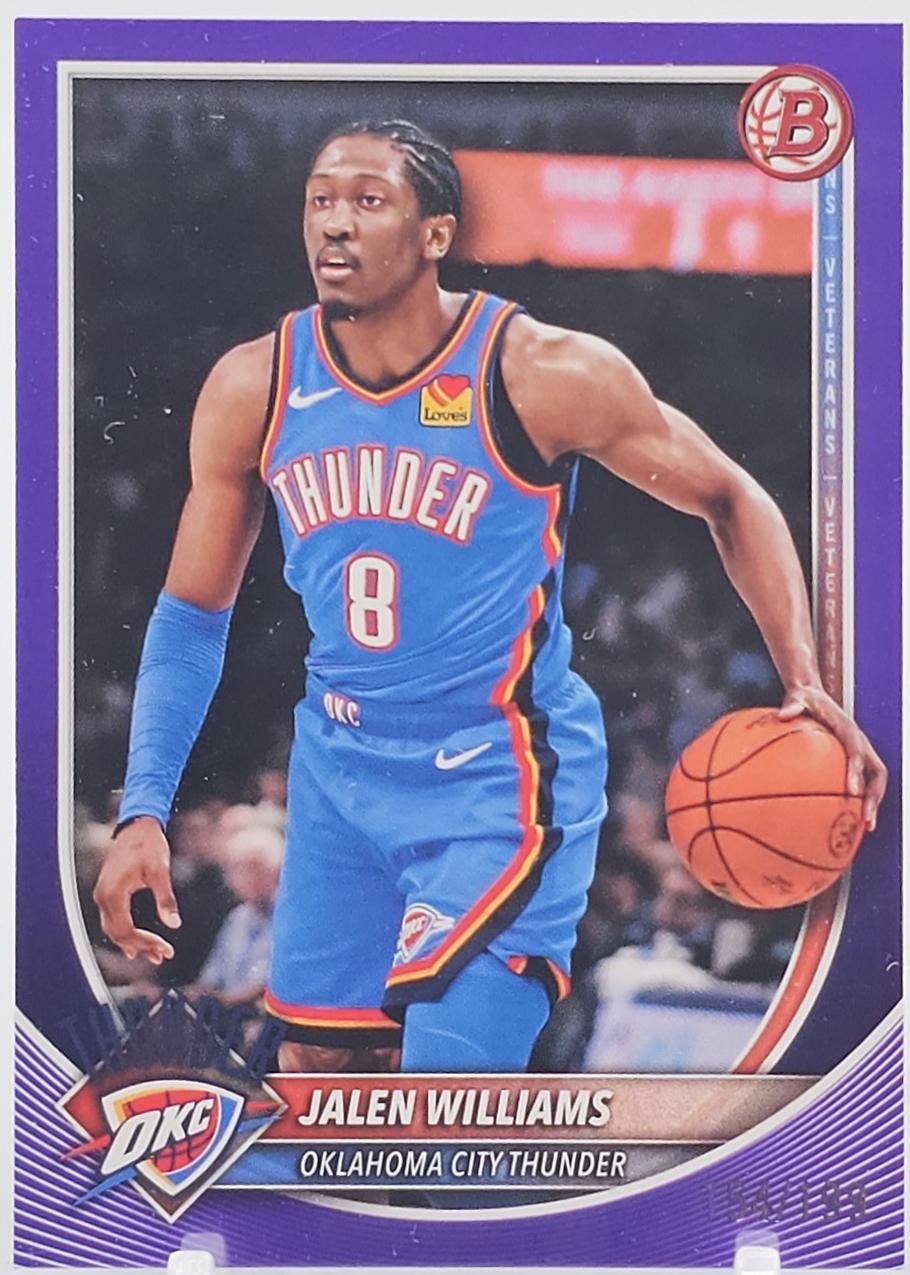 Jalen Williams [Purple Pattern Border] #107
