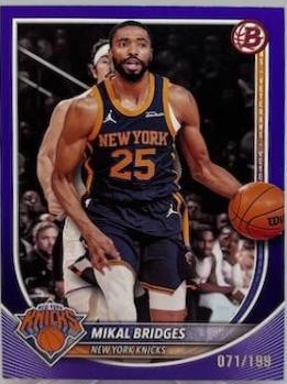 Mikal Bridges [Purple Pattern Border] #152