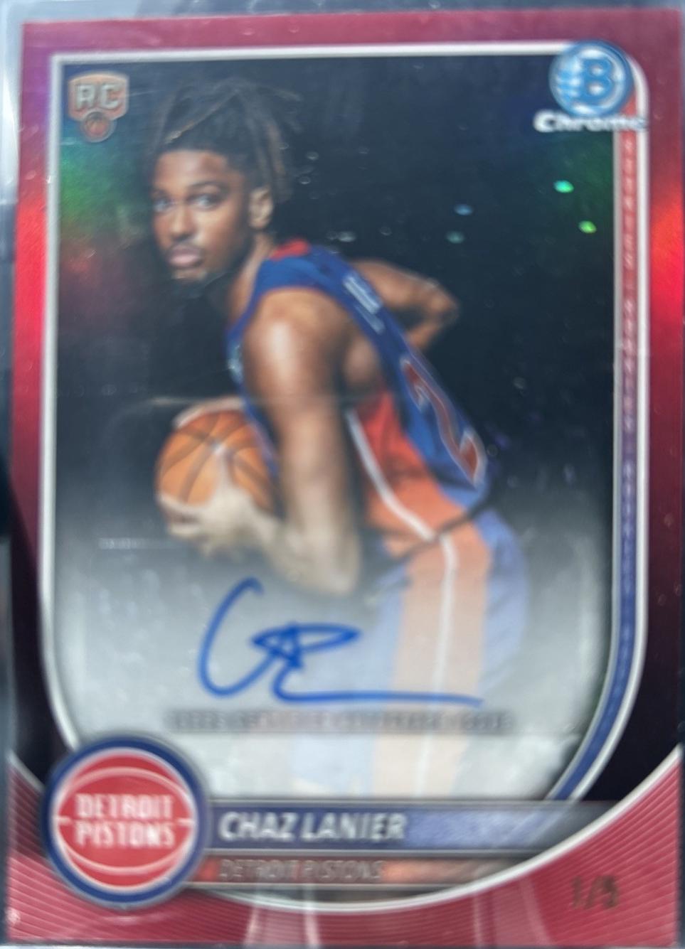 Chaz Lanier [Red Refractor] #BCA-CL