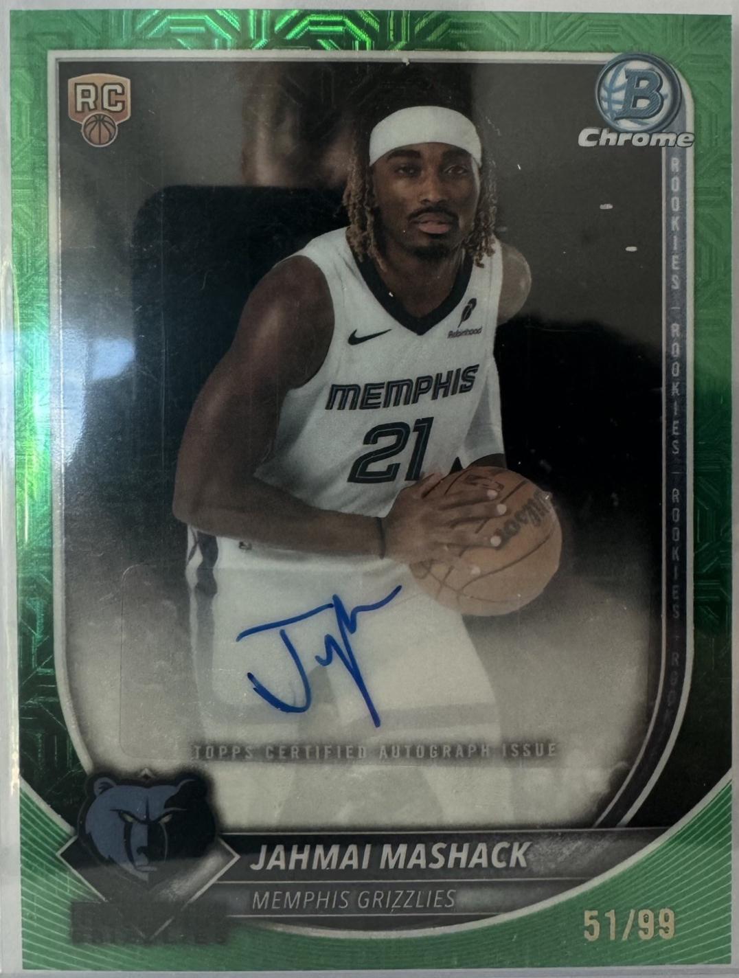 Jahmai Mashack [Green Refractor] #BCA-JM