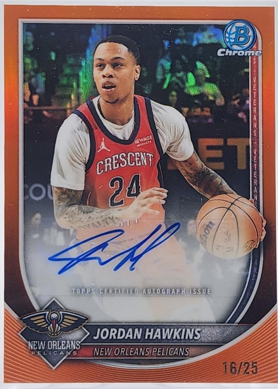 Jordan Hawkins [Orange Refractor] #BCA-JA