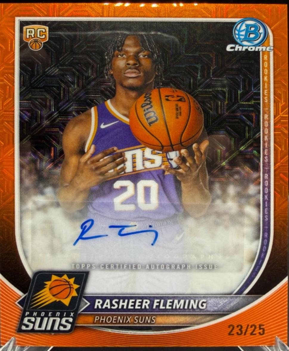 Rasheer Fleming [Orange Refractor] #BCA-RF