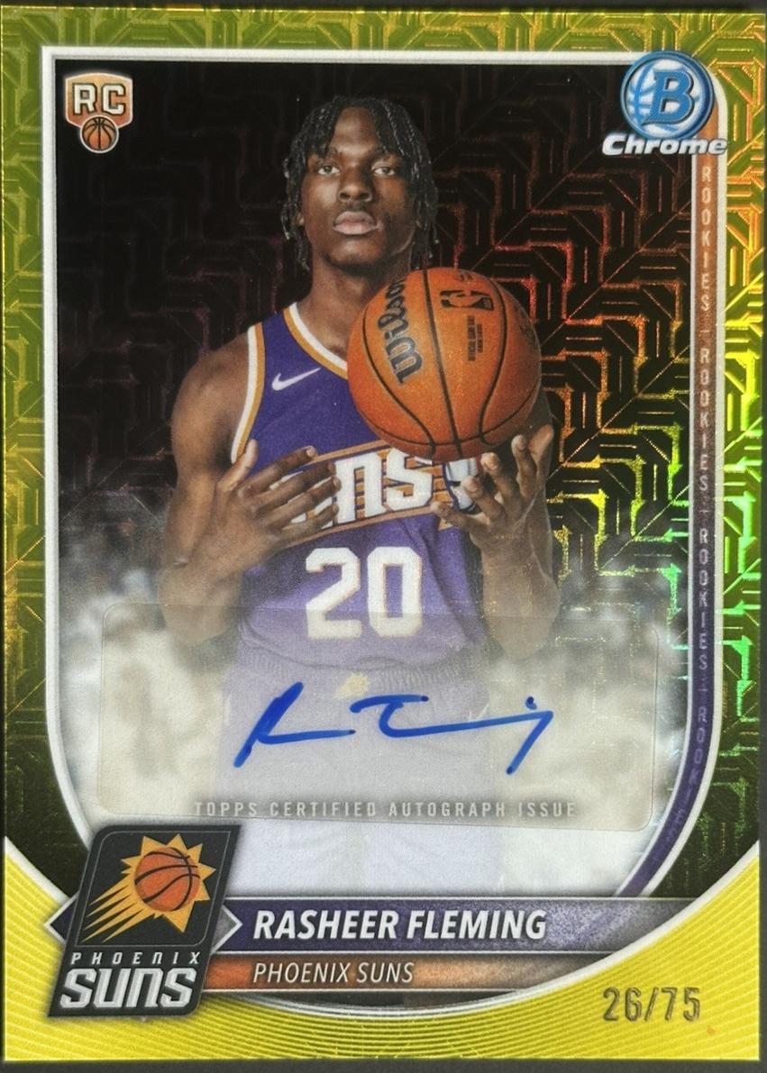 Rasheer Fleming [Yellow Refractor] #BCA-RF