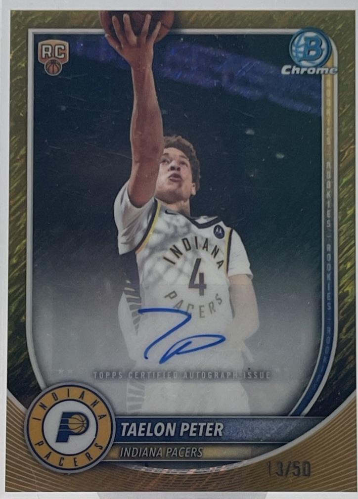 Taelon Peter [Gold Shimmer Refractor] #BCA-TE