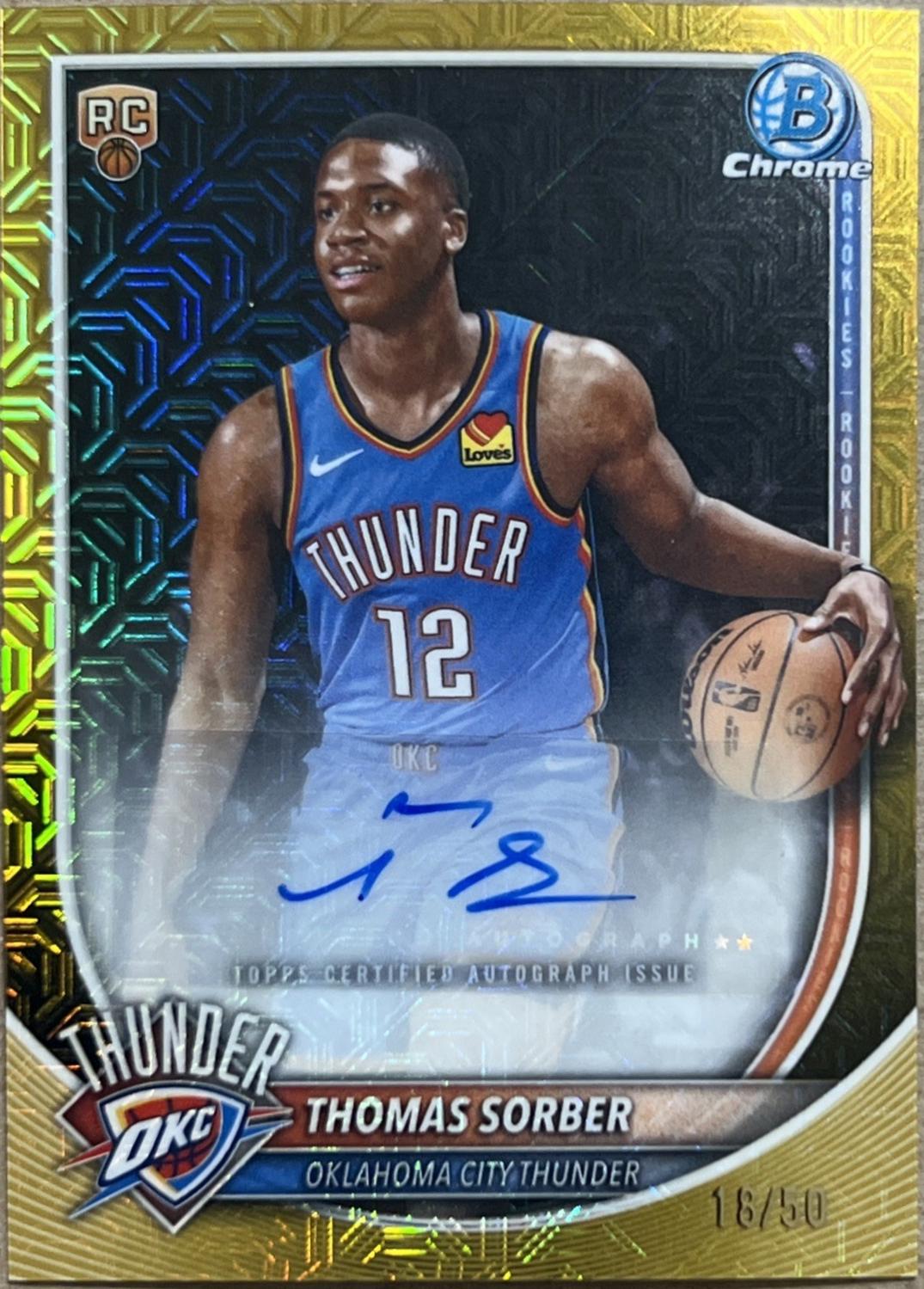 Thomas Sorber [Gold Refractor] #BCA-TS