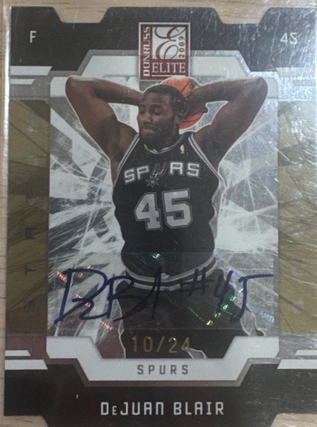DeJuan Blair [Die Cut Status Gold Autograph] #193