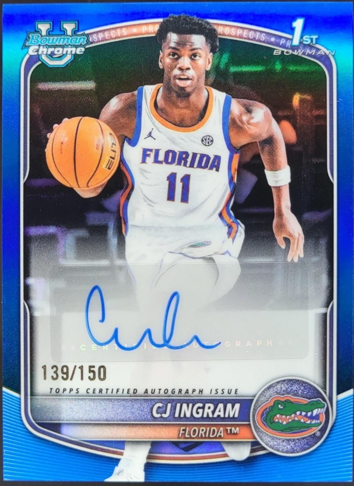 CJ Ingram [Blue Refractor] #CPA-CI