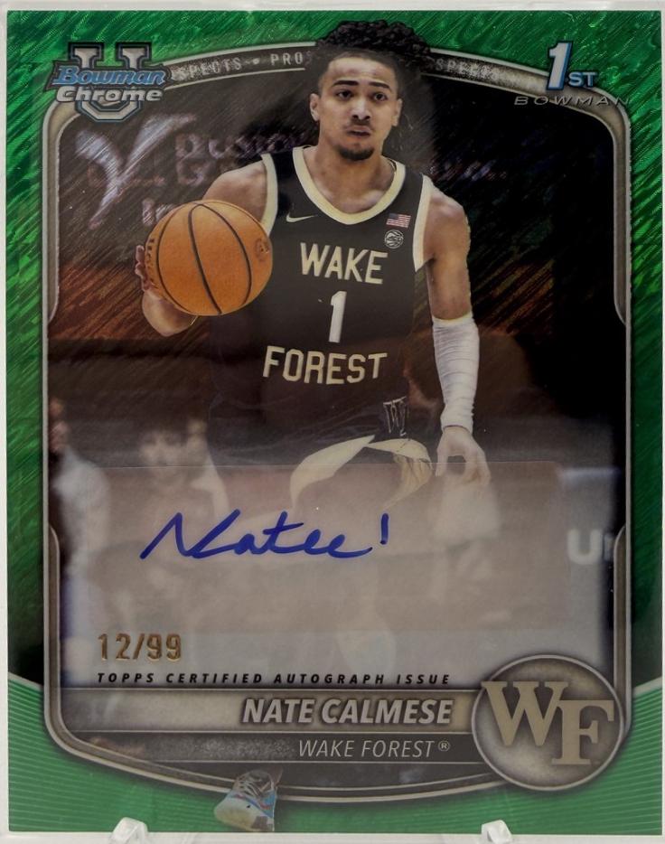 Nate Calmese [Green Refractor] #CPA-NC