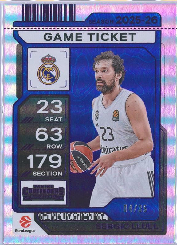 Sergio Llull [Game Ticket Blue] #12