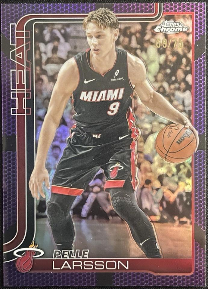 Pelle Larsson [Purple Basketball Refractor] #189