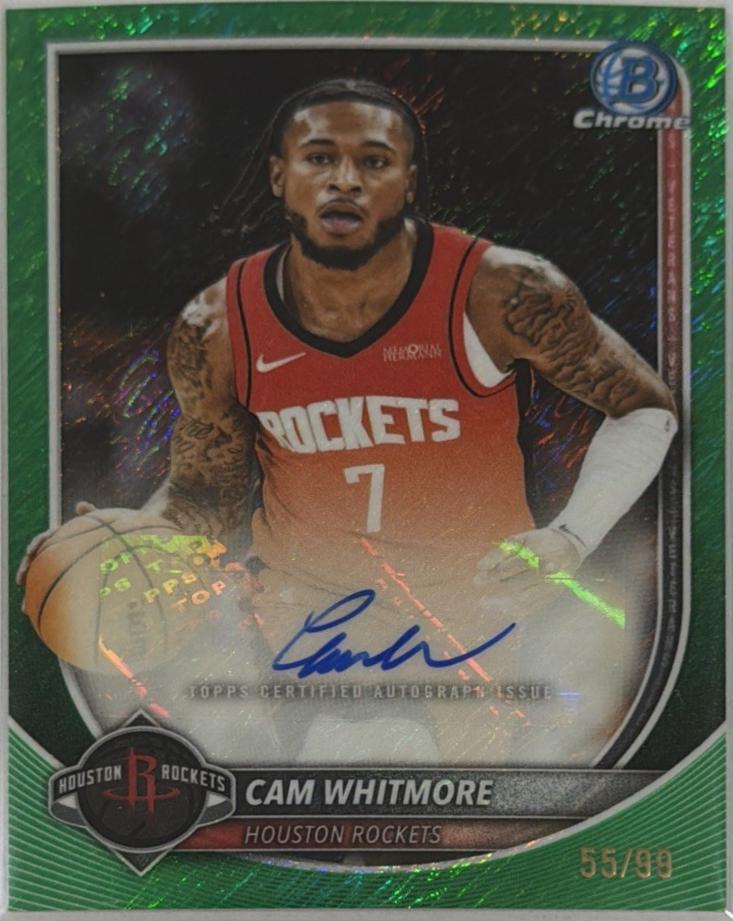 Cam Whitmore [Green Shimmer Refractor] #BCA-CW