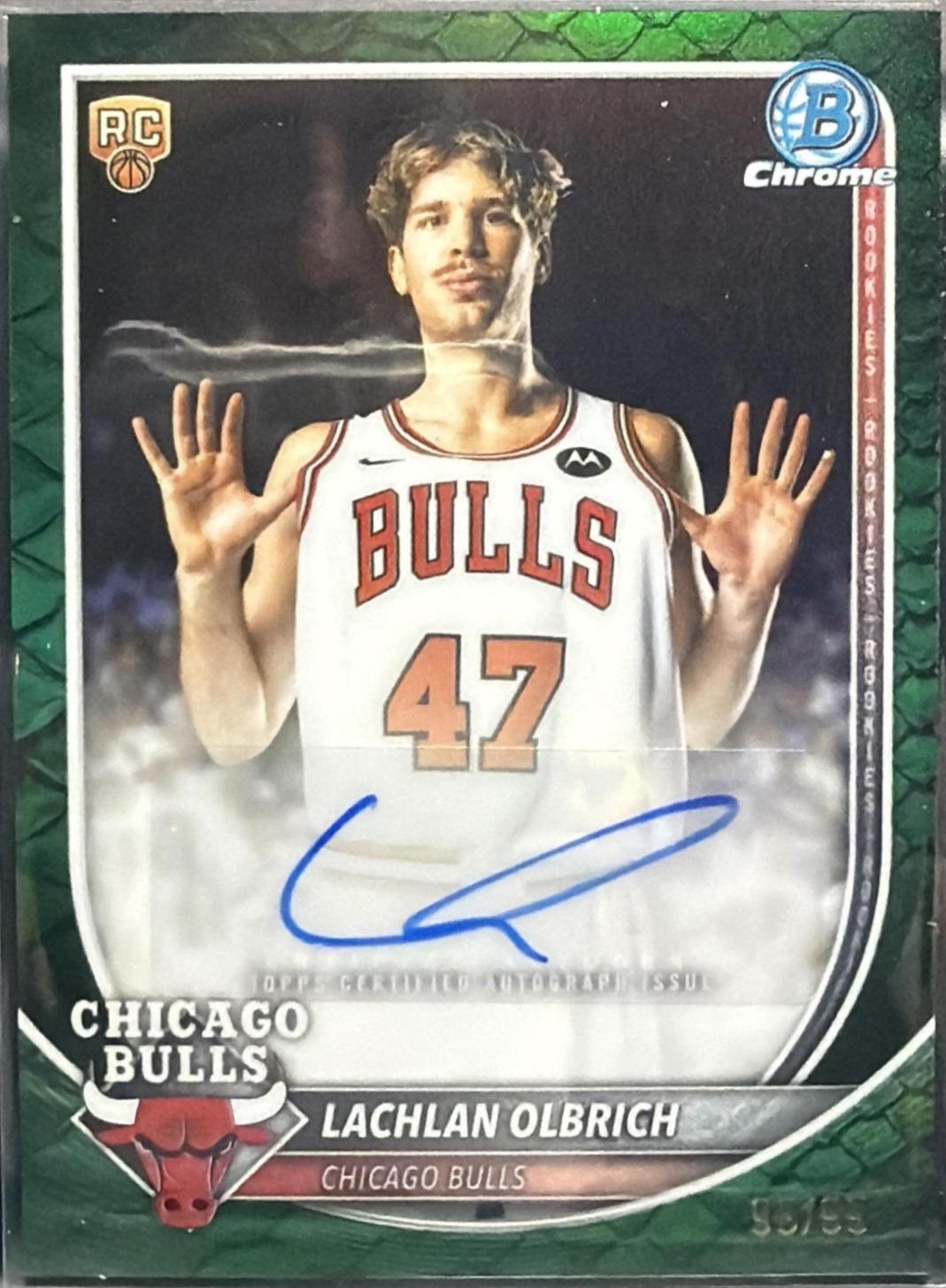 Lachlan Olbrich [Reptilian Green Refractor] #BCA-LO