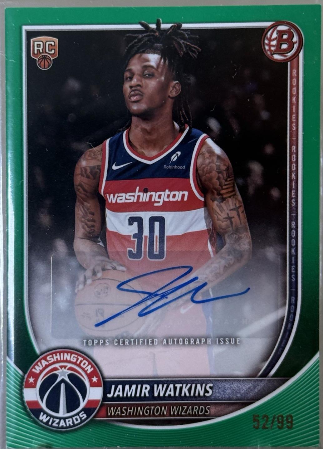 Jamir Watkins [Green Border] #RVA-JW