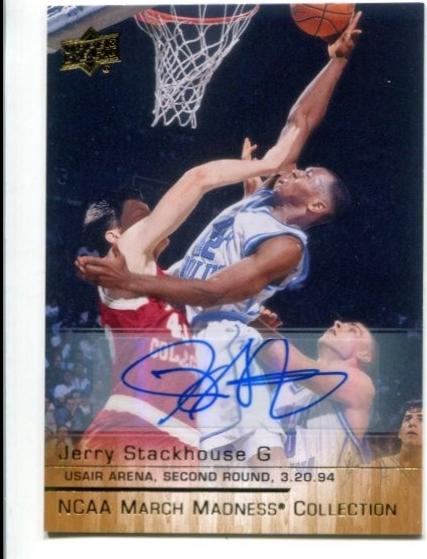Jerry Stackhouse [Gold Foil Autograph] #JS-3