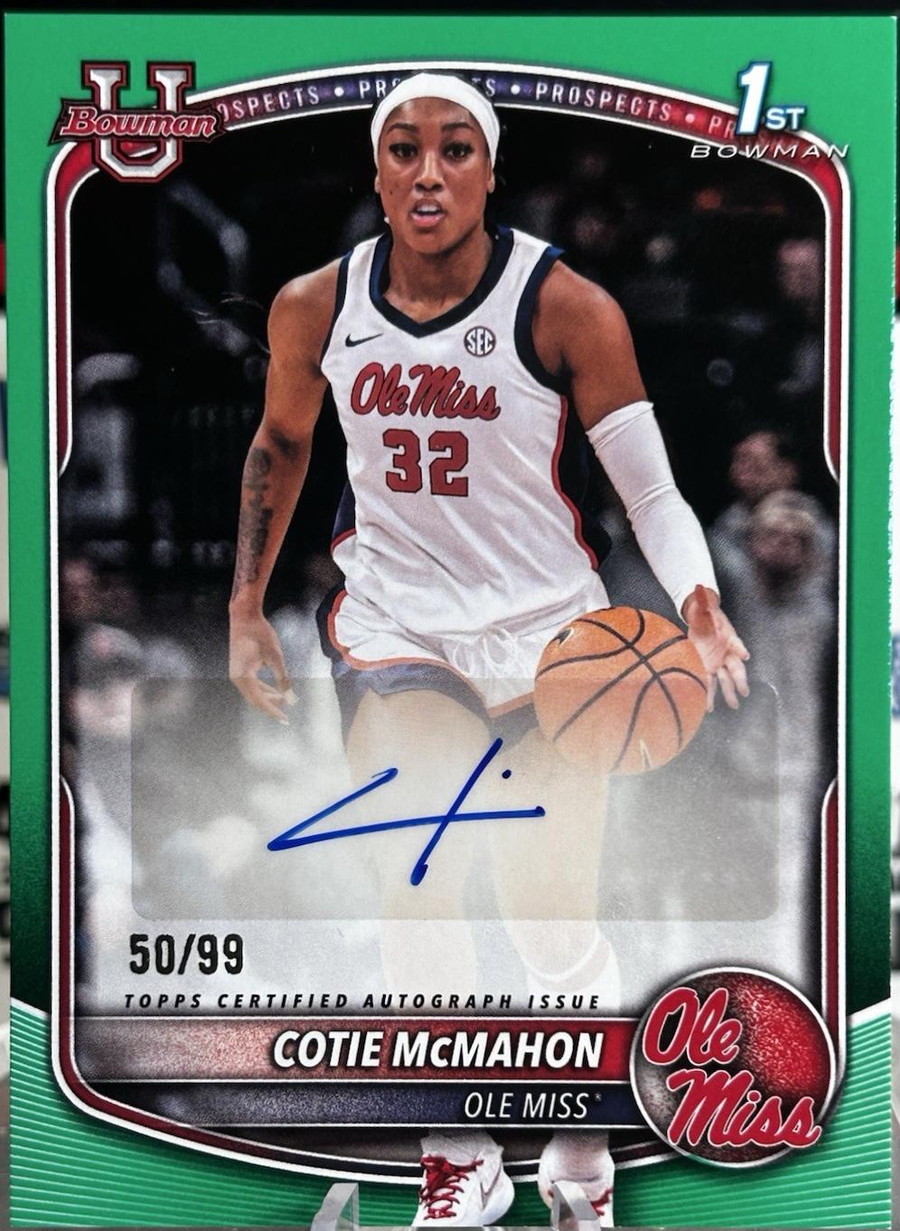 Cotie McMahon [Green Border] #PA-CM
