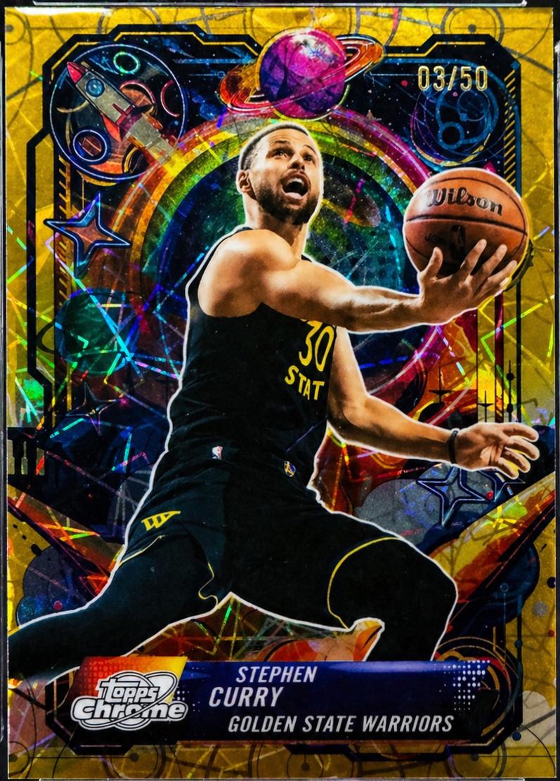 Stephen Curry [Gold Interstellar Refractor] #PRP-3