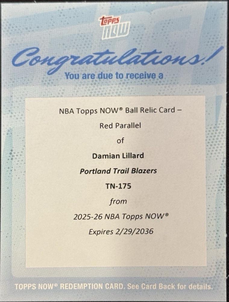 Damian Lillard [Red] #175