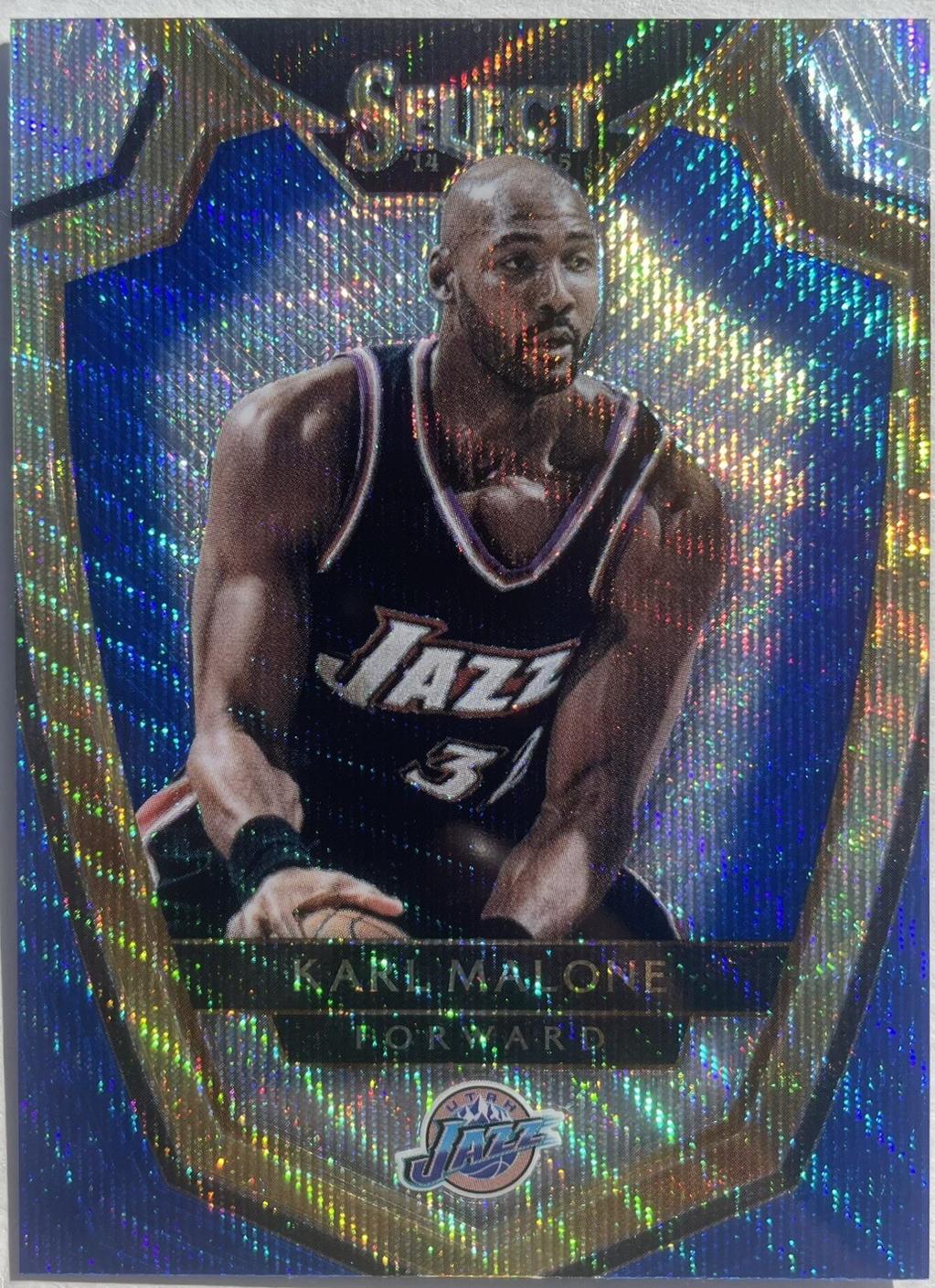Karl Malone [Blue and Silver Prizm] #169