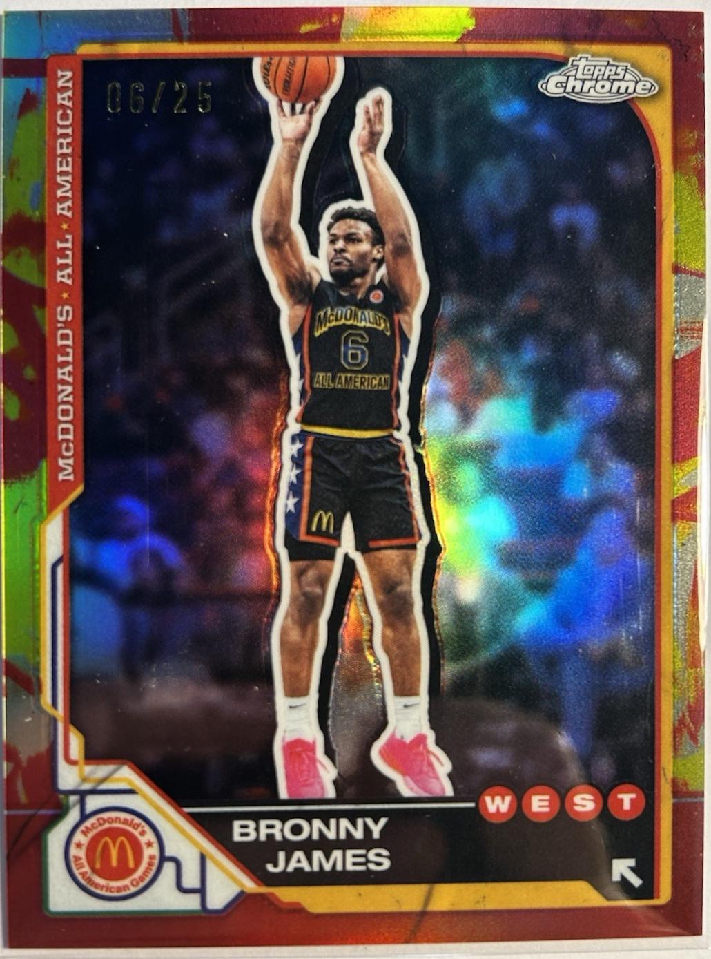 Bronny James [Tie-Dye Refractor] #77