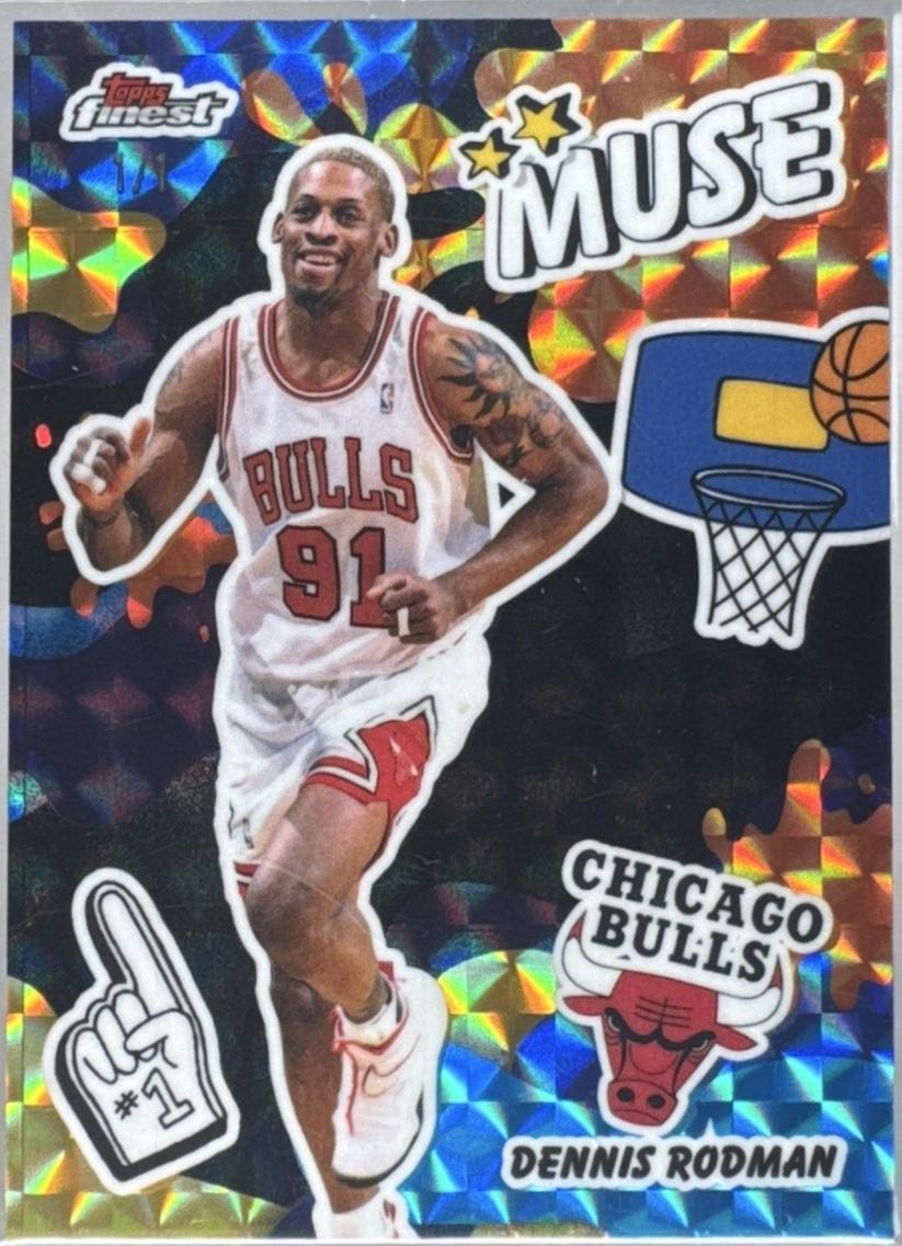 Dennis Rodman [Black Geometric Refractor] #M-18